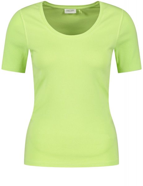 Gerry Weber Collection T-shirt in a fine rib knit - green (50937)