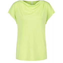 Gerry Weber Edition Short sleeve shirt with waterfall neckline - green (50934)