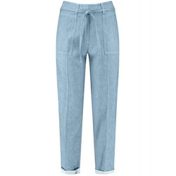 Gerry Weber Edition Pantalon 7/8 Easy Fit avec ceinture - bleu (800340)