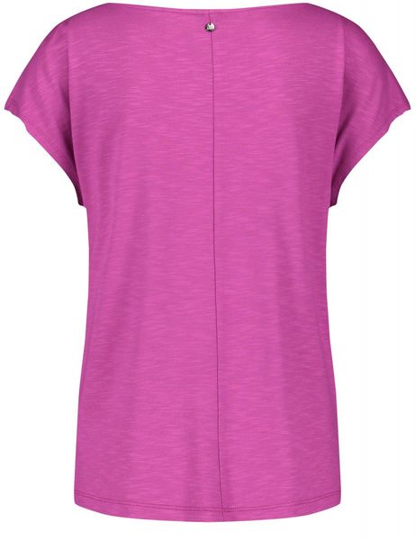 Gerry Weber Edition Short sleeve shirt with waterfall neckline - purple (30903)