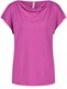 Gerry Weber Edition Short sleeve shirt with waterfall neckline - purple (30903)