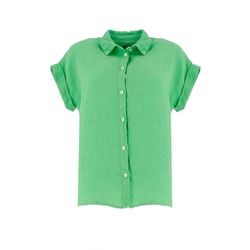 Signe nature Linen blouse - green (5)