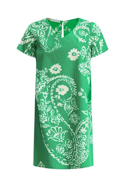 Signe nature Kleid mit Blumenmuster - grün (5)