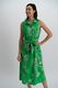 Signe nature Bedrucktes Kleid mit Bindegürtel - grün (5)