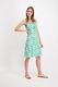 Signe nature Printed dress with thin straps - green/blue (5)