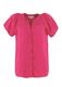 Signe nature Einfarbige Bluse mit gesmokten Schultern - pink (24)