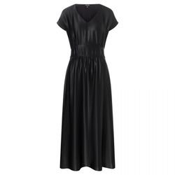 More & More Satin Maxi Dress - black (0790)