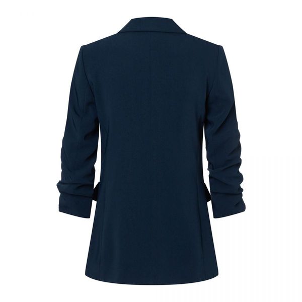 More & More Blazer with 3/4 length gathered sleeves - blue (0378)