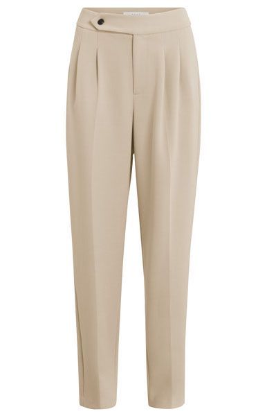 Yaya Pantalon taille haute avec poches latérales - beige (51306)