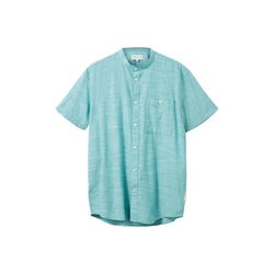 Tom Tailor Denim Kurzarmhemd mit Stehkragen - blau (31867)