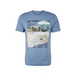 Tom Tailor T-shirt avec imprimé photo - bleu (12364)