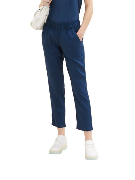 Tom Tailor Pants loose fit cropped - blue (11758)