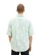 Tom Tailor Denim Chemise à manches courtes avec imprimé allover - vert (31421)
