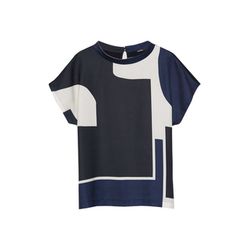 someday T-Shirt - Kenita print - black/blue (60018)