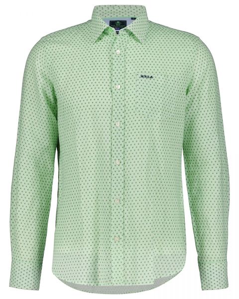 New Zealand Auckland Dotted linen cotton shirt - green (1722)