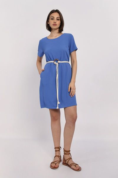 Molly Bracken Short plain dress - blue (BLUE)