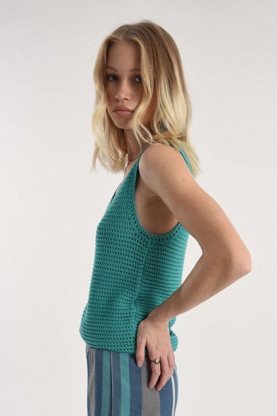 Molly Bracken Knit top - green/blue (EMERALD GREEN)