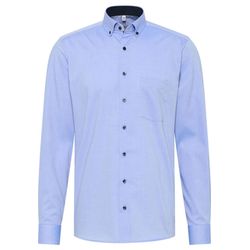 Eterna Modern Fit : chemise Pinpoint - bleu (12)