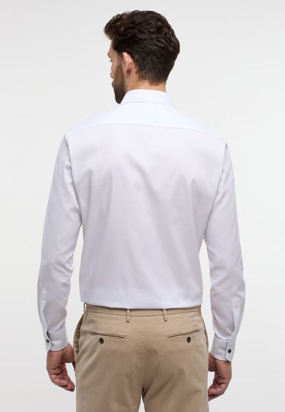 Eterna Modern Fit : Pinpoint shirt - white (00)