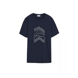 Armedangels T-Shirt - Jaames Mountain Icon - blue (1237)