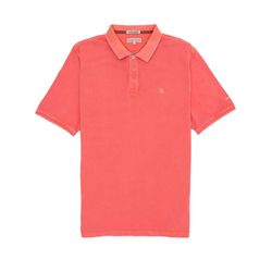 Colours & Sons Polo shirt with button placket - orange (250)