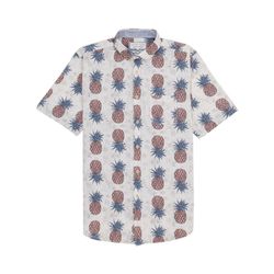 Colours & Sons Shirt - Pineapple - white/brown/blue (903)