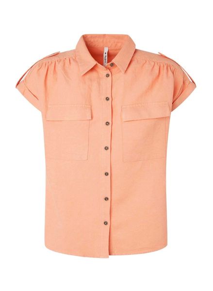 Pepe Jeans London Bluse mit kurzen Ärmeln - orange (118)