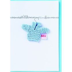 Räder Baby Card - Welcome - white/blue (NC)