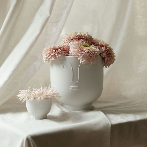 Räder Vase - Forme naturelle Floris (H15,5cm) - blanc (0)