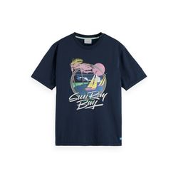 Scotch & Soda T-shirt with front print - blue (4)