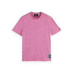 Scotch & Soda T-shirt chiné avec patch - rose (1174)