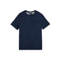 Scotch & Soda T-Shirt mit Brusttasche - blau (4)
