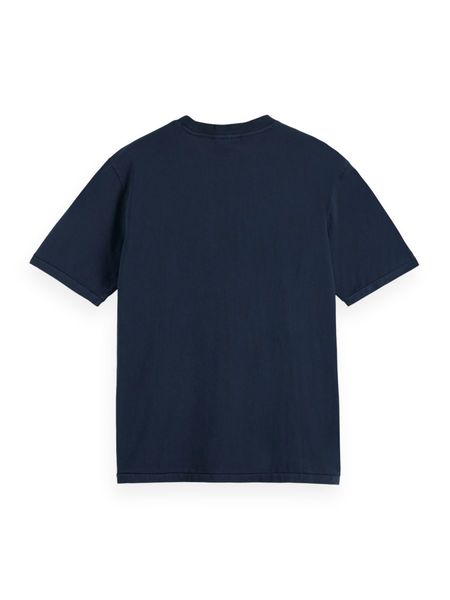 Scotch & Soda T-shirt avec impression sur le devant - bleu (4)