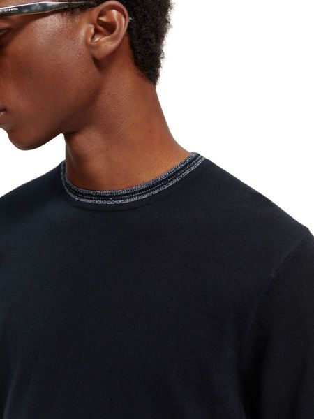 Scotch & Soda Jumper with contrasting finishes - blue (4)