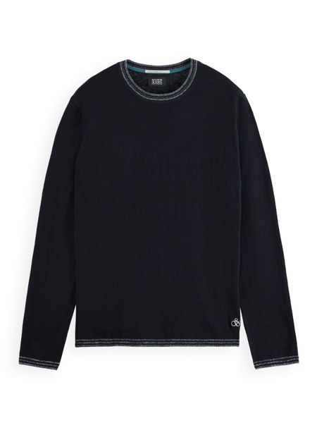 Scotch & Soda Jumper with contrasting finishes - blue (4)