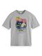 Scotch & Soda T-shirt with front print - gray (606)