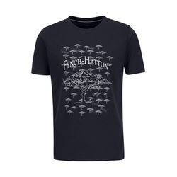 Fynch Hatton T-shirt avec imprimé sur le devant - bleu (685)