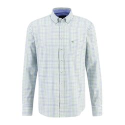 Fynch Hatton Casual fit shirt with check pattern - green/blue (700)