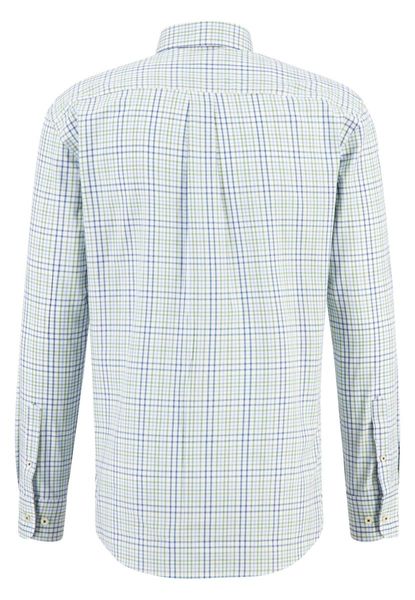 Fynch Hatton Casual fit shirt with check pattern - green/blue (700)