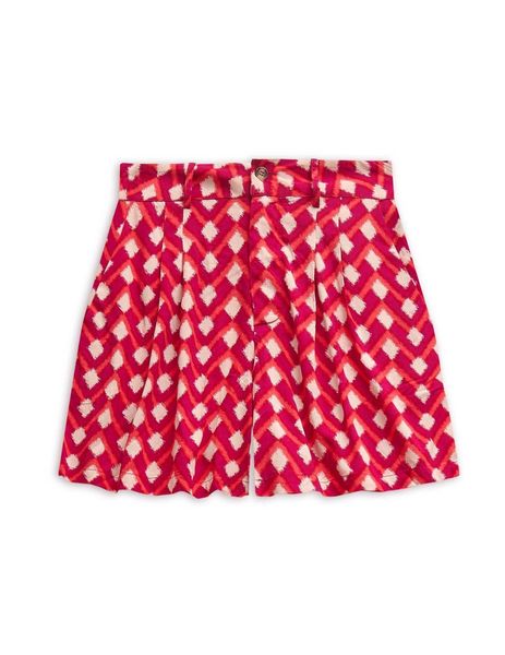 Yerse Shorts with geometric print - red (175)