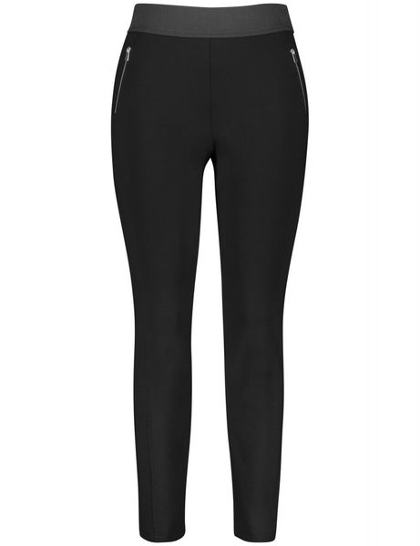 Samoon Stretch pants Lucy - black (11000)