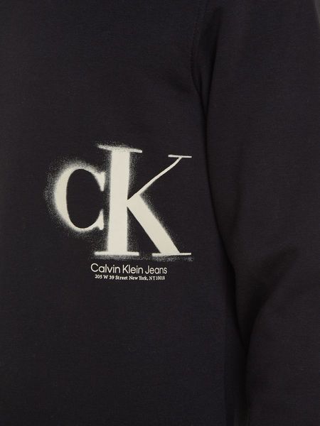 Calvin Klein Jeans Pullover mit Rundhalsausschnitt - schwarz (BEH)