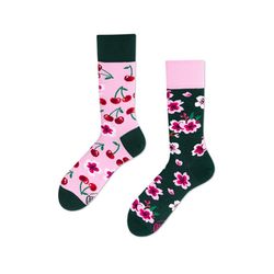 Many Mornings Socken - Cherry Blossom - pink/grün (00)
