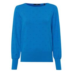 Zero Sweater with boat neckline - blue (8123)