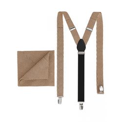 Olymp Suspenders and pocket square - brown (22)
