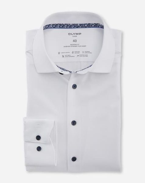 Olymp  Luxor 24/Seven Modern Fit Business Shirt - white (00)