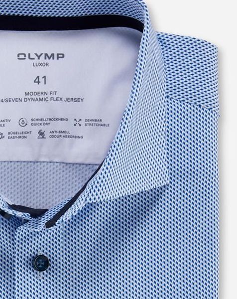 Olymp Luxor 24/Seven modern fit business shirt  - blue (11)
