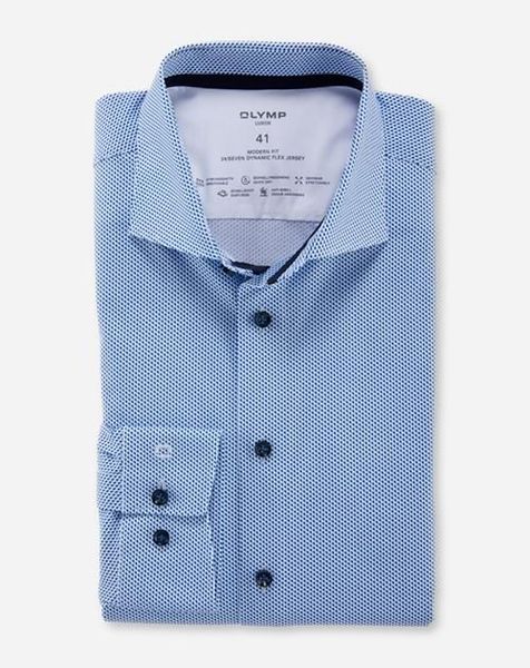 Olymp Luxor 24/Seven modern fit business shirt  - blue (11)