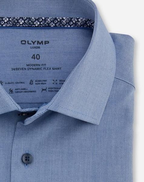 Olymp  Luxor 24/Seven Modern Fit Business Shirt - blue (19)
