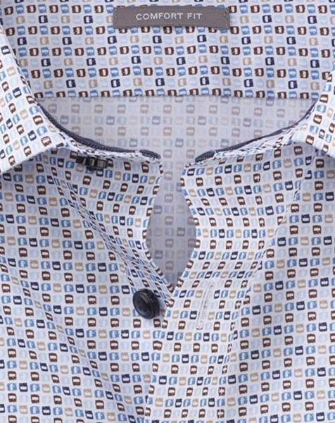 Olymp Luxor Comfort Fit: Businesshemd - weiß/blau (22)